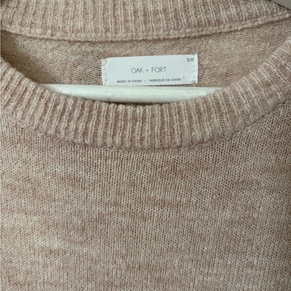 OAK AND FORT LONG KNIT SWEATER - S - LIGHT BEIGE - Picture 3 of 3